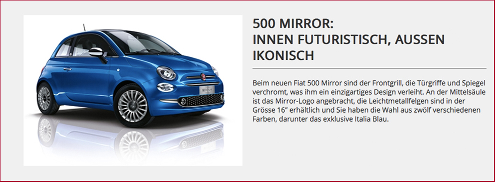 FIAT 500 Mirror