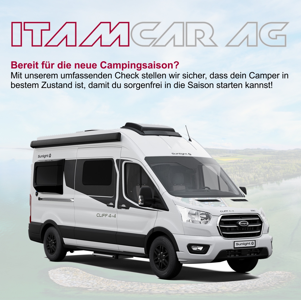 Bereit für die neue Campingsaison?
Mit unserem umfassenden Check stellen wir sicher, dass dein Camper in 
bestem Zustand ist, damit du sorgenfrei in die Saison starten kannst!